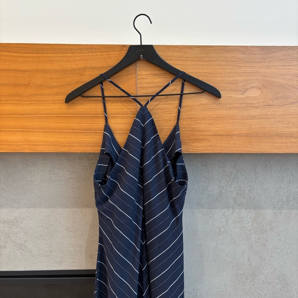NWT MANGO STRIPED LYOCELL DRESS, SIZE L - Picture 14 of 16